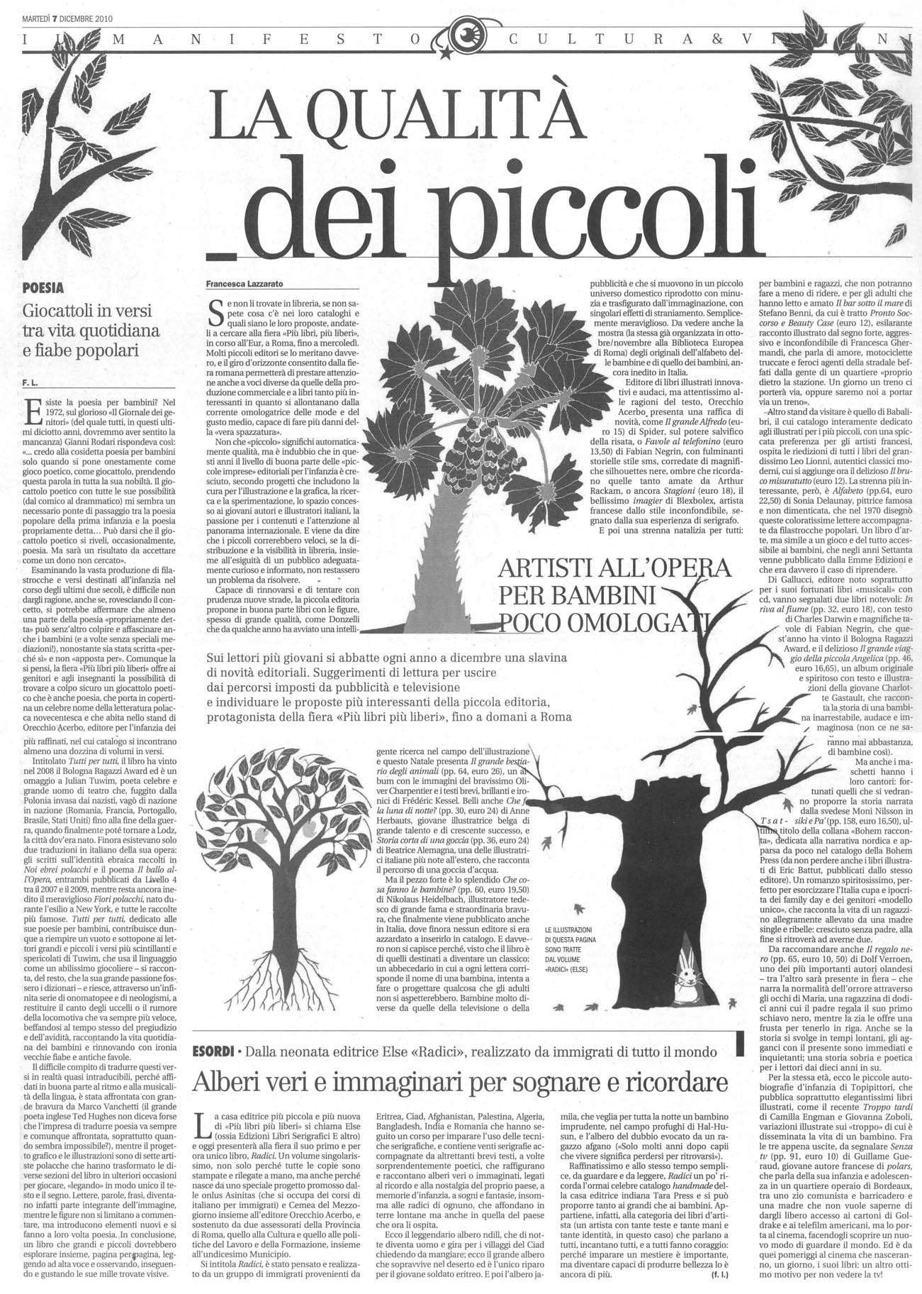 il manifesto - 7 dic 2010